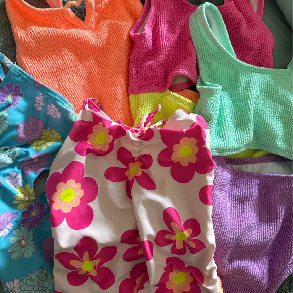 Bright Floral & Colorful Mix Swimsuits - Pink, Purple, Turquoise